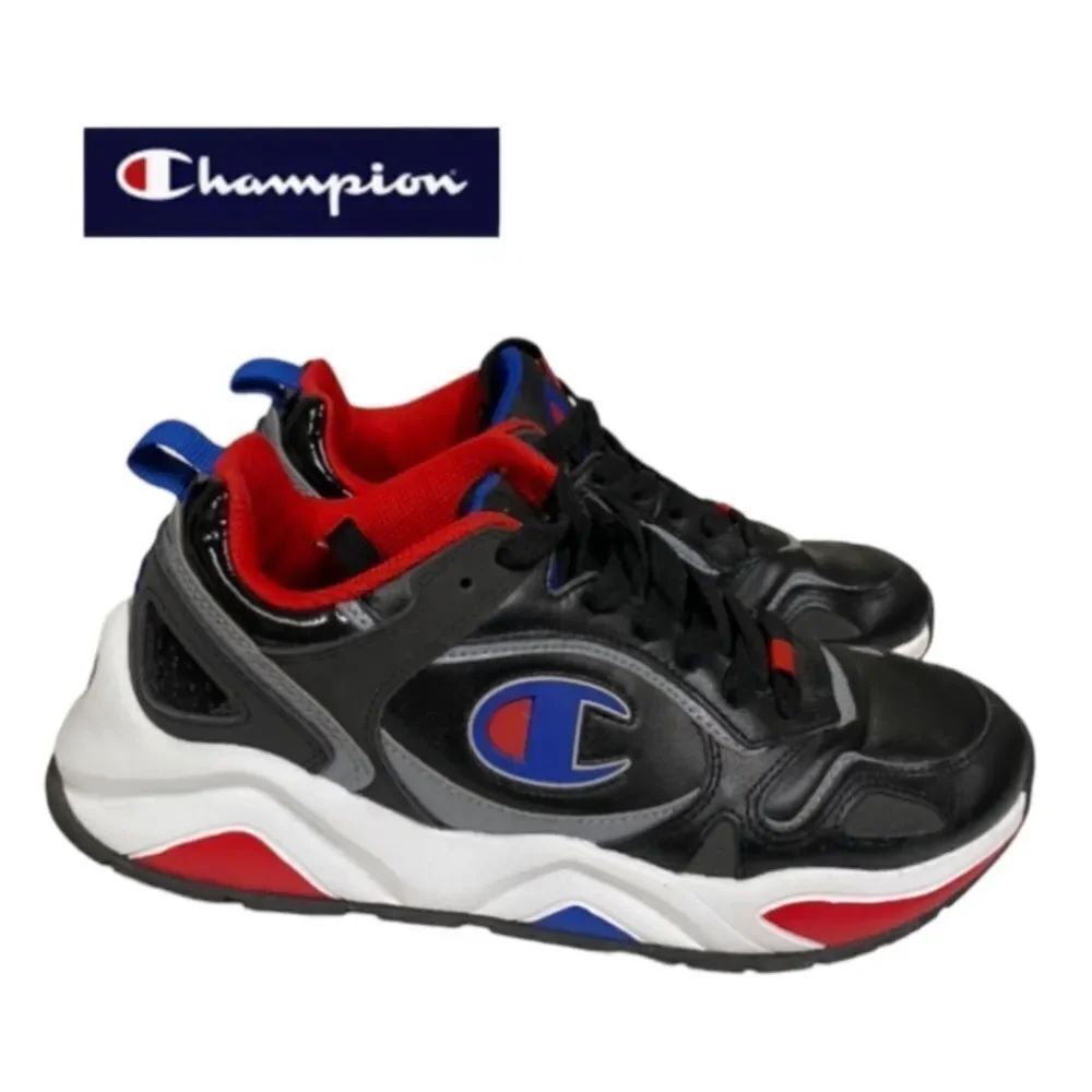Champion Men's NXT Black Stealth Leather Athletic Shoes Cp100044m 8